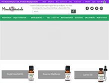 Tablet Screenshot of miraclebotanicals.com